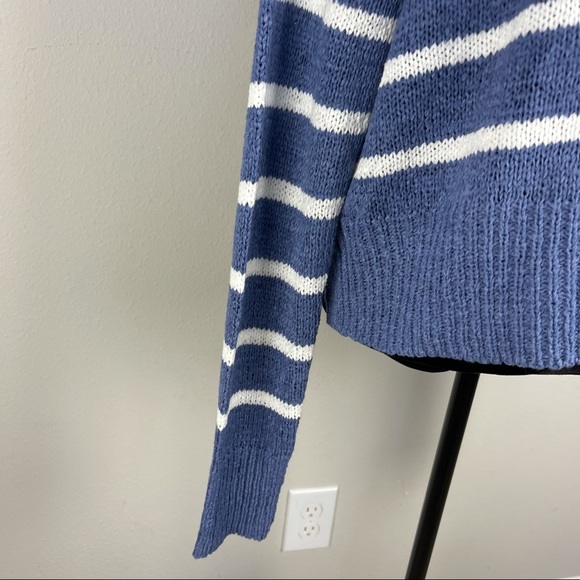 NWT C&C California dark blue with white stripes round neck slouchy fit swea… - Picture 8 of 15